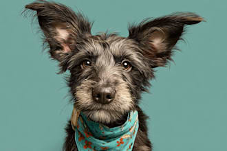 create a fairy tale disney style pet portrait