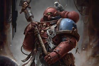 draw a warhammer 40k character from your imagination