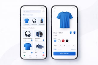develop an ecommerce or multivendor marketplace mobile app