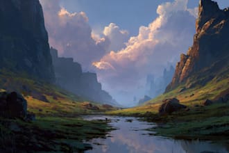 create realistic environment concept art