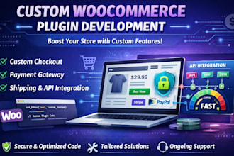 develop custom woocommerce plugin, checkout, payment gateway, API integration