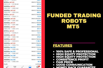provide a custom made trade robot, with your own strategy and behavior