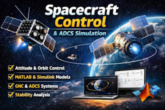 design spacecraft attitude and orbit control adcs in matlab simulink
