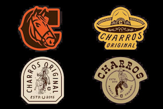 create vintage ranch, farm , western and brand identity logo design for you