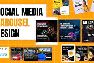 design premium instagram carousels and canva templates