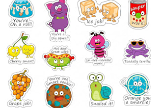 do mascot cute chibi art, kawaii logo or sticker patch design