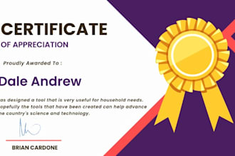 create editable digital award design printable certificate layout achievement