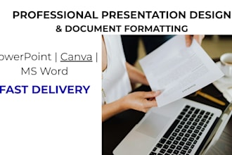 design presentations and format word documents professionally