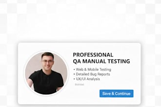 do professional QA manual testing for your website and mobile app