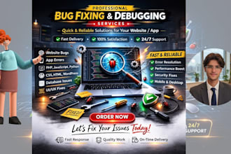 fix website bugs, errors and issues quickly
