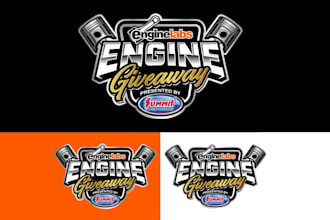 make car racing and automotive logo