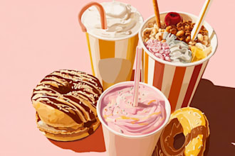 design food pop art of your food pop art