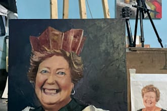 paint a real oil painting on canvas with free shipping