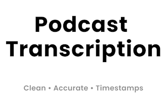 transcribe podcasts with clean formatting and timestamps