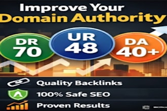 increase ahrefs DR, ur, and moz da with high quality white hat backlinks