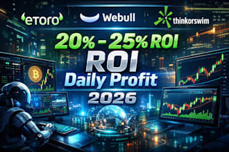 develop stock trading bot, thinkorswim, robinhood bot, etoro, webull, spx bot