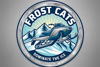 create esport t shirt snowmobile logo for your business