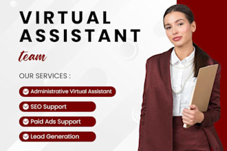 be your professional virtual assistant for digital marketing and admin support