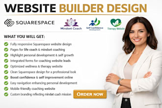 do squarespace mindset coach self confident development coaching therapy website