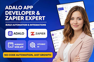 adalo app developer zapier expert adalo automation hubspot automation lovable ai