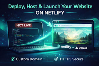 deploy, host, and launch your website on netlify with custom domain and SSL