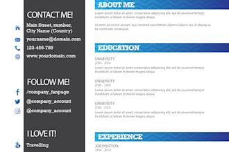 design a professional ats friendly resume and CV