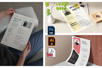 design a professional CV or resume