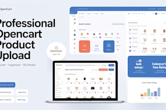 professionally upload products and add category in opencart store