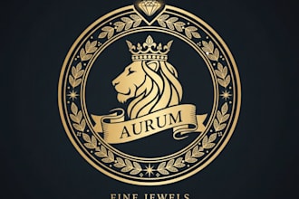 design an elegant jewelry logo for your brand