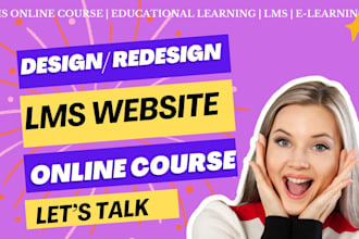 build lms educational website education, elearning website online course website