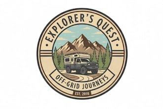 create custom adventure badge logo