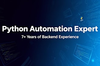 create python automation scripts and backend solutions