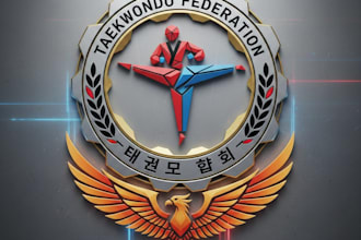design a powerful taekwondo logo for your club or brand