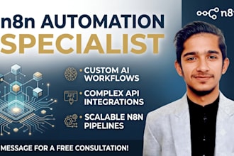 be your n8n automation specialist for ai custom workflows