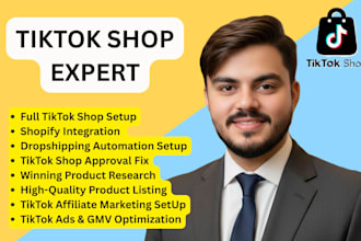 setup tiktok shop dropshipping and integrate shopify store
