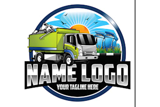do modern hauling service logo