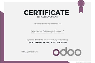 implement and configure odoo erp as a certified odoo consultant