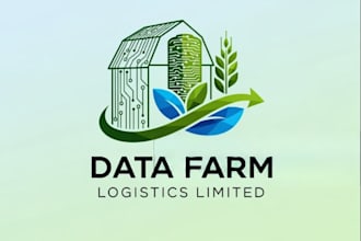 create a natural irrigation agriculture logo design