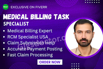 handle medical billing and rcm services claims denials and credentialing