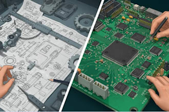 design custom mutilayer pcb wit schematics, gerbers, bom and kicad files
