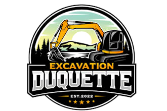 do modern excavating logo