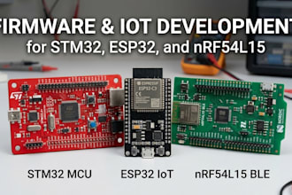 do esp32, nrf and stm32 programming