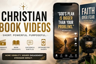 create short form video book promotion for christian authors