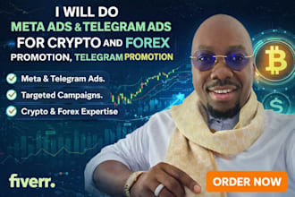 do meta ads and telegram ads for crypto and forex promotion, telegram promotion
