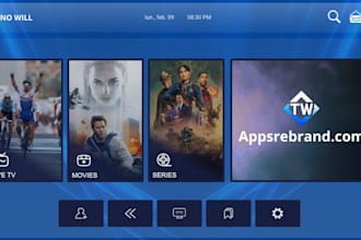 rebrand xciptv, tivimate, cinema HD, ltq deluxe, ibo player, smarters,stremio