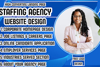 staffing agency website HR consulting website hiring website recruitment website