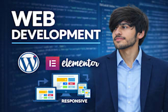create simple, sleek landing page design with elementor