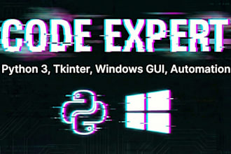 develop custom python scripts and windows desktop apps