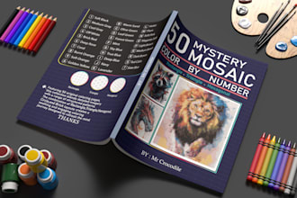 create custom color by number mystery mosaic pages