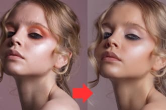 do natural skin retouching and photo editing